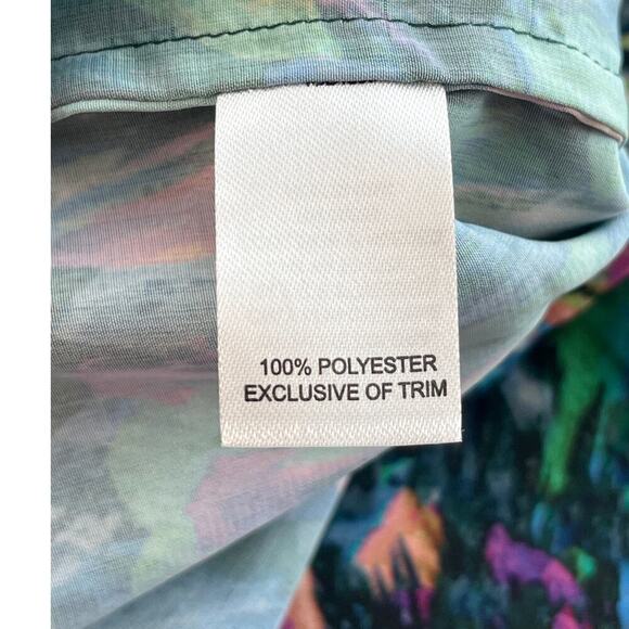 Hinge Womens 6 Peacock Feathers Print Feminine/Artistic Skirt - Picture 5 of 9